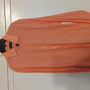 Men's J Ferrar Slim Medium Dress Shirt, Salmon